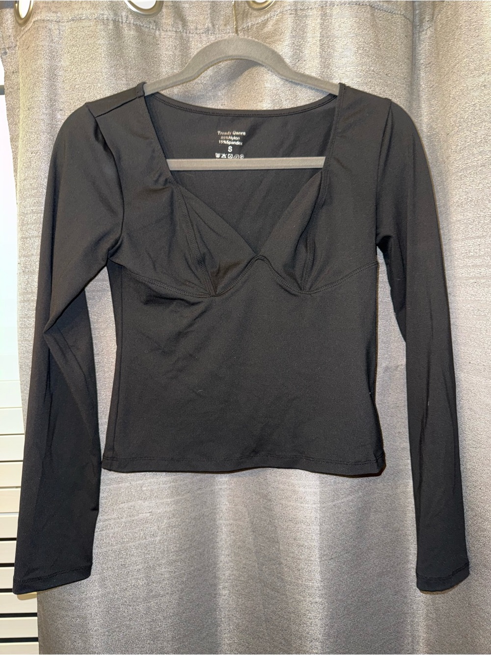 Women's Long-Sleeve Bustier Top